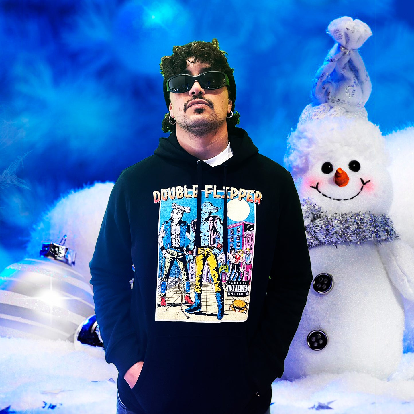 Sudadera con capucha ´´Double Flipper´´edición limitada