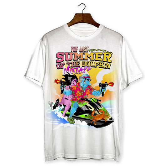 Camiseta manga corta blanca ''The Last Summer of the Dolphin''